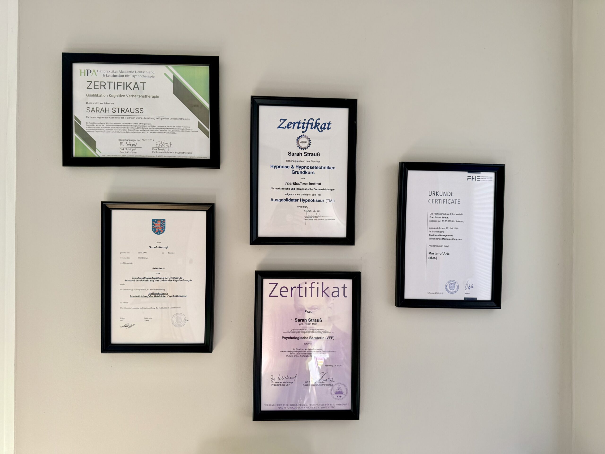 zertifizierte psychologische Behandlung Erfurt